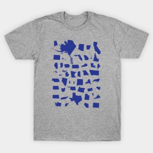 United Shapes of America in Blue T-Shirt